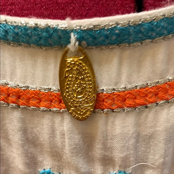 Blue and White Flutter Sleeve Midi Sundress - Picture 10 of 12